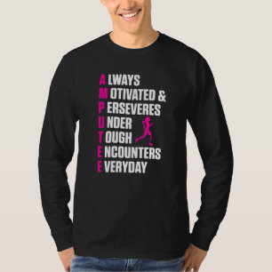 Amputierter Spaß Definition Leg Arm Funny Erholung T-Shirt