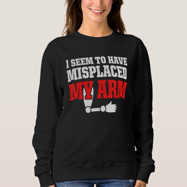 Amputierter Spaß Funny Erholung 1 Sweatshirt (Vorderseite)