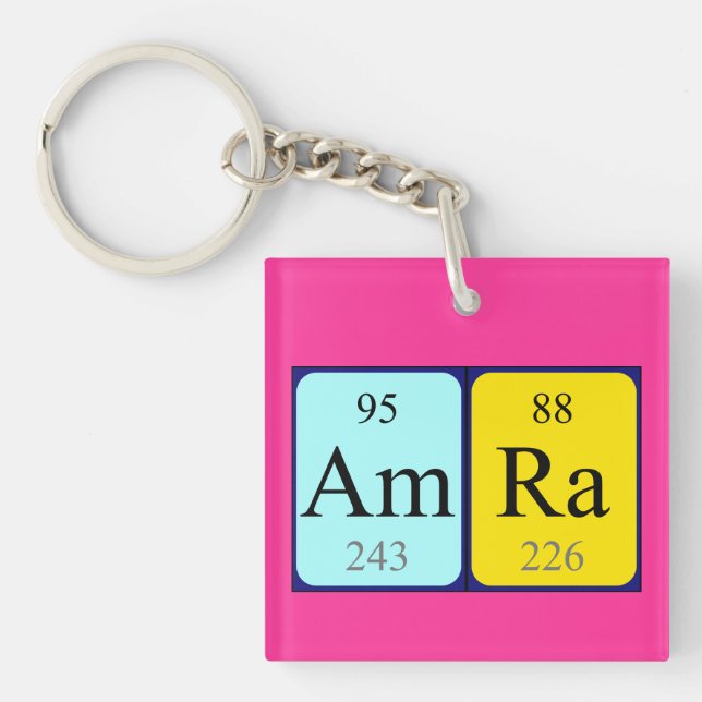 Amra Periodenschlüsselring Schlüsselanhänger (Vorderseite)