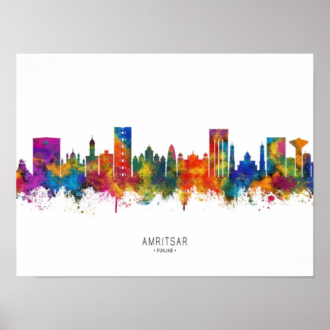Amritsar Punjab Skyline Poster (Vorne)