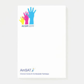 AMSAT ACGM 2019 - logo de notes de post-it