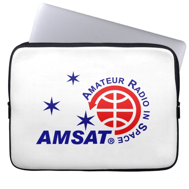 AMSAT Logo-Notebook-Sleeve Laptopschutzhülle (Vorderseite)