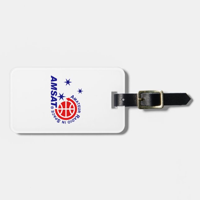 AMSAT vertikales Logo-Gepäck Gepäckanhänger (Vorderseite horizontal)