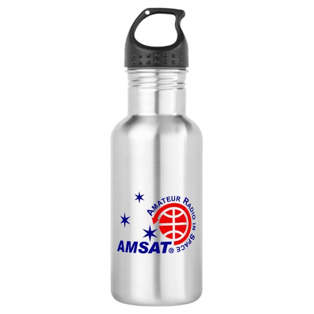 AMSAT Wasserflasche Edelstahlflasche (Vorderseite)