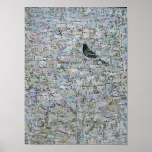 Amsel in Baum 2012 Poster