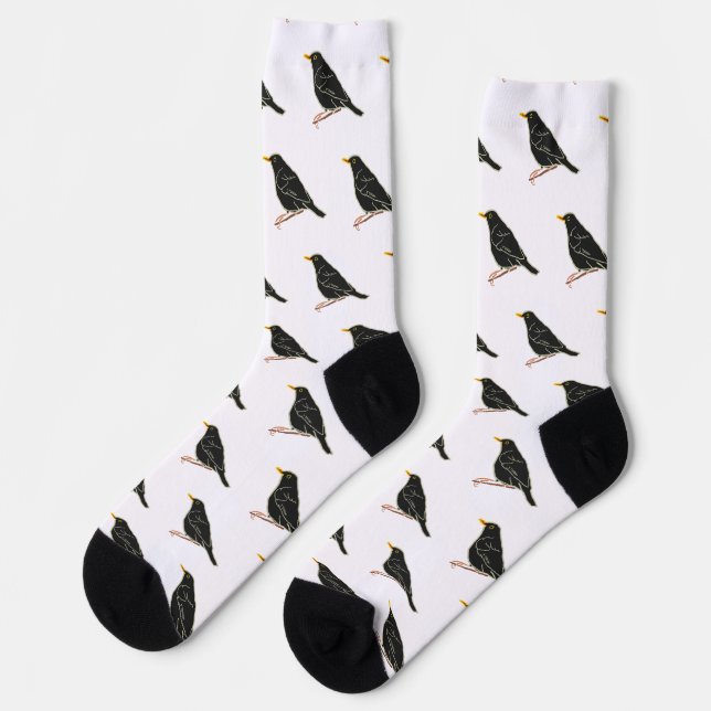 Amsel Socken (Linkes Detail)