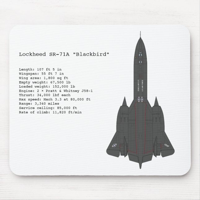 Amsel SR-71 mousepad (Vorne)