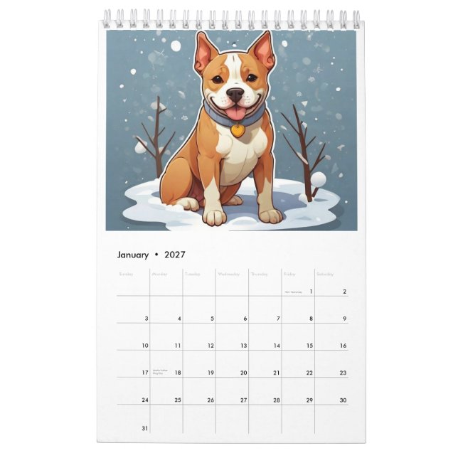 AmStaff Adventures Kalender (Jan 2027)