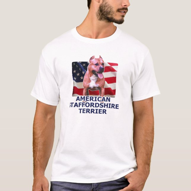 AmStaff - American Staffordshire Terrier T-Shirt (Vorderseite)