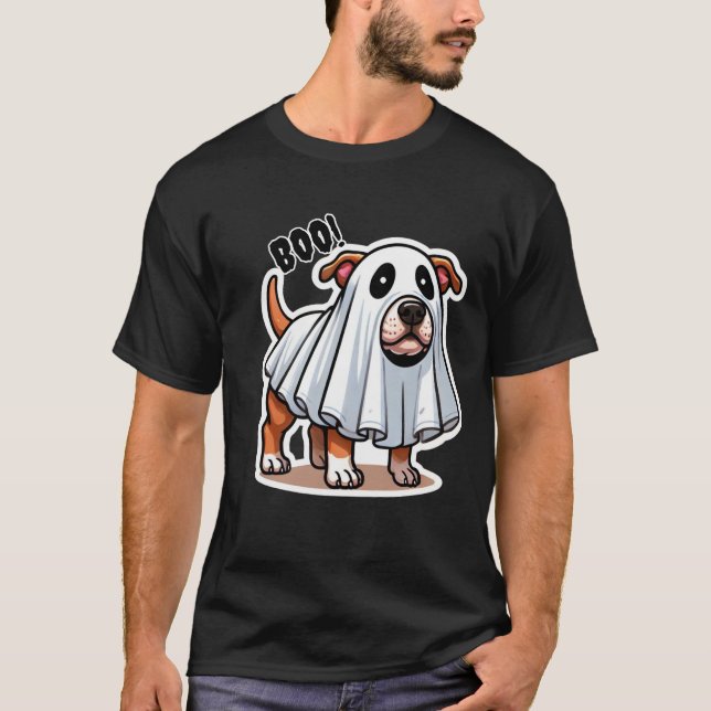 AmStaff Ghost-Kostüm T-Shirt (Vorderseite)