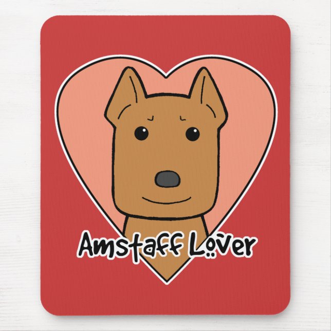 Amstaff Liebhaber Mousepad (Vorne)