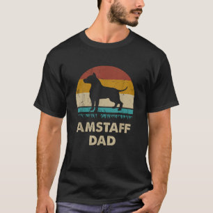 Amstaff Papa American Staffordshire Terrier Hund L T-Shirt