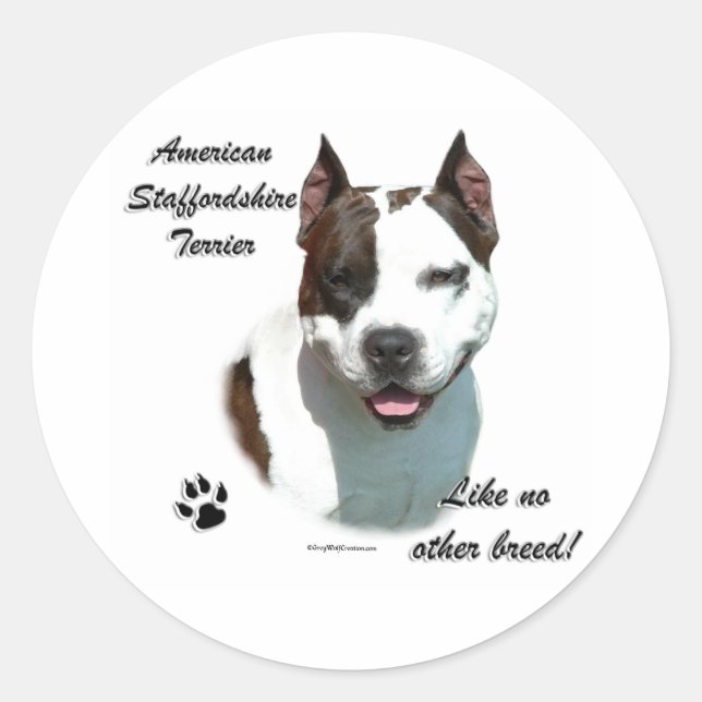 AmStaff wie keine andere Rasse - Aufkleber (Vorderseite)