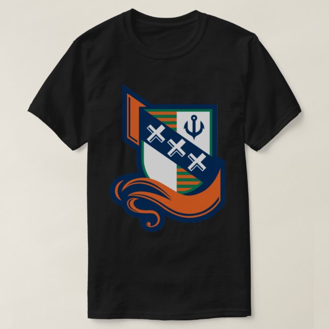 Amsterdam Admirals Logo NFLE Aufkleber T-Shirt (Design vorne)