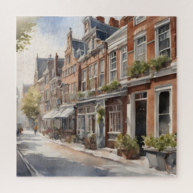 Amsterdam Aquarellmalerei (Vertikal)