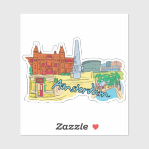 Amsterdam Aufkleber