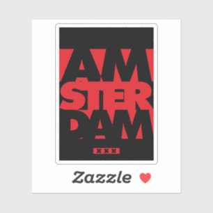 Amsterdam Aufkleber