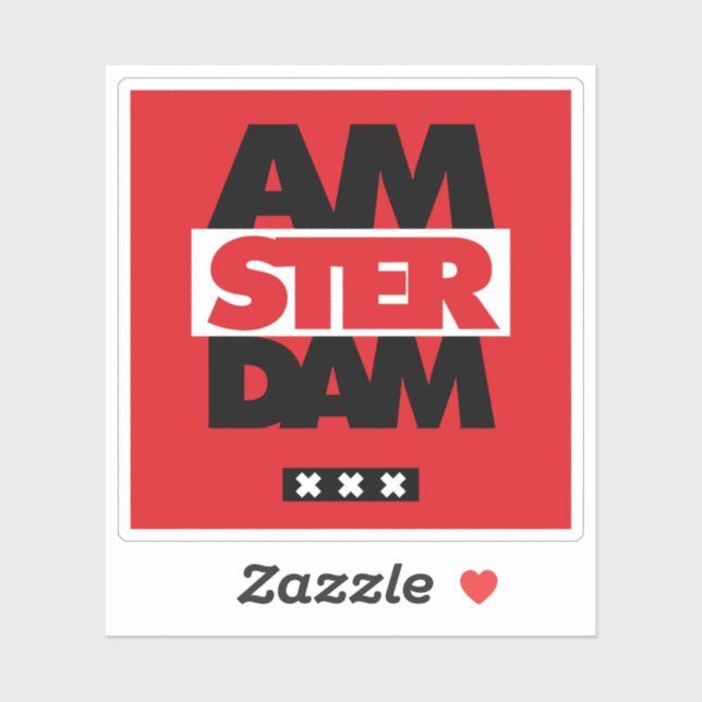 Amsterdam Aufkleber (Blatt)