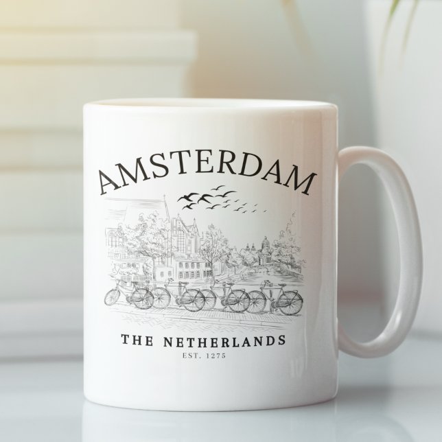 Amsterdam Beautiful Landscape Kaffeetasse (Von Creator hochgeladen)