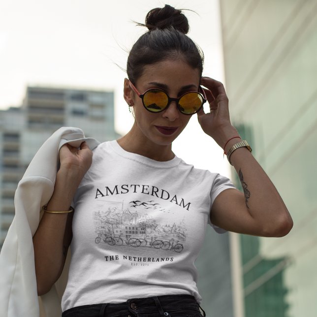 Amsterdam Beautiful Vintage Landscape T-Shirt (Von Creator hochgeladen)