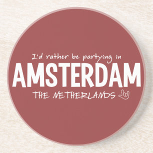 AMSTERDAM benutzerdefinierter Untersetzer