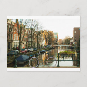 Amsterdam Bicicle Postkarte