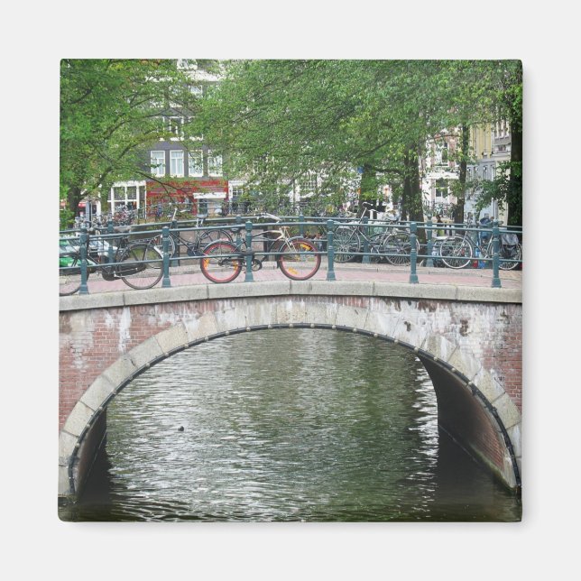 Amsterdam Bicycles Bridge Kühlschrankmagnet (Vorne)