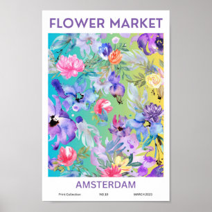 Amsterdam Blume Market Poster