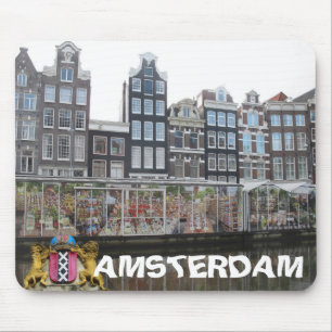 Amsterdam-Blumen-Markt Bloemenmarkt Mousepad