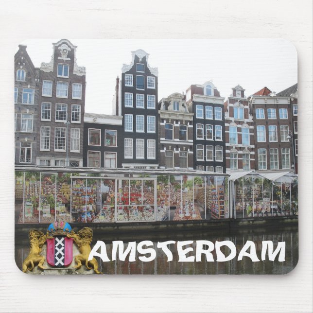 Amsterdam-Blumen-Markt Bloemenmarkt Mousepad (Vorne)