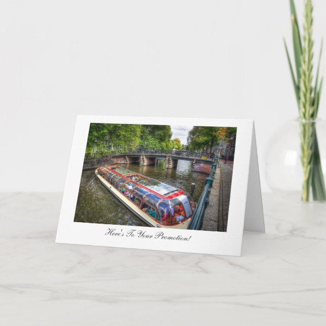 Amsterdam Canal, Glückwunsch zu Ihrer Werbeaktion Karte (Vorderseite)