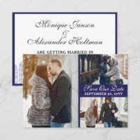 Amsterdam Canal Houses Dutch Save the Date Card