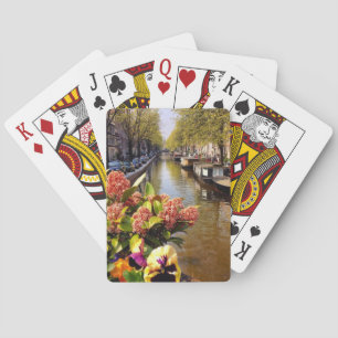 Amsterdam Canal Late Summer Holland Spielkarten