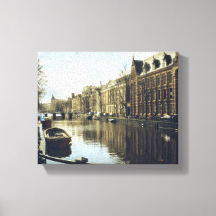Amsterdam Canal Leinwanddruck