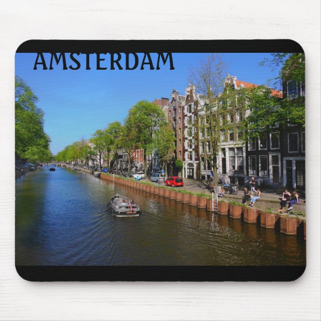 Amsterdam Canal Mousepad (Vorne)