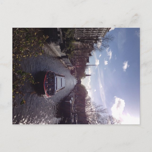 Amsterdam Canal Postcard Postkarte (Vorderseite)