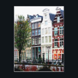 Amsterdam Canal Rainy Spring Day Postkarte<br><div class="desc">Hallo ! Hoffe,  dass dir dieses Foto,  das ich genommen habe! Füge deinen eigenen Text hinzu und Karo meine Shops für mehr!</div>