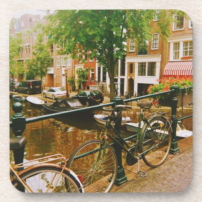 Amsterdam Canals Getränkeuntersetzer (Vorderseite)