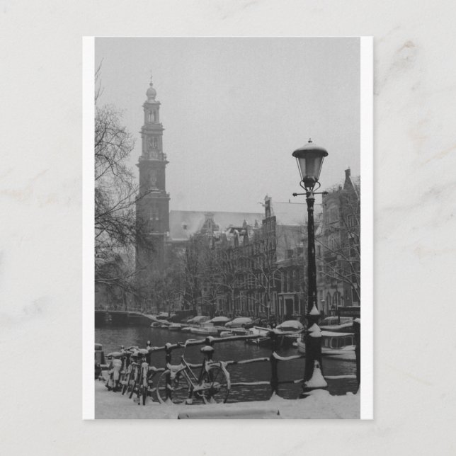 Amsterdam Christmas Card Feiertagspostkarte (Vorderseite)