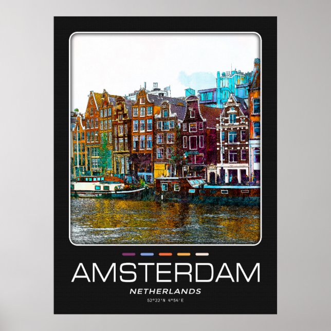 Amsterdam City Poster (Vorne)