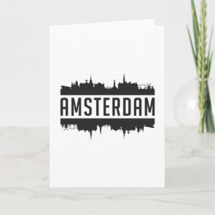 Amsterdam City Skyline Cityscape Karte