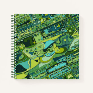 Amsterdam City Structure Map Notizbuch