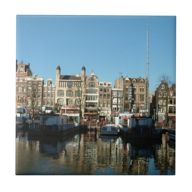 Amsterdam, die Niederlande Fliese (Vorderseite)