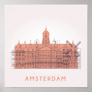 Amsterdam, die Niederlande   Skyline der Poster