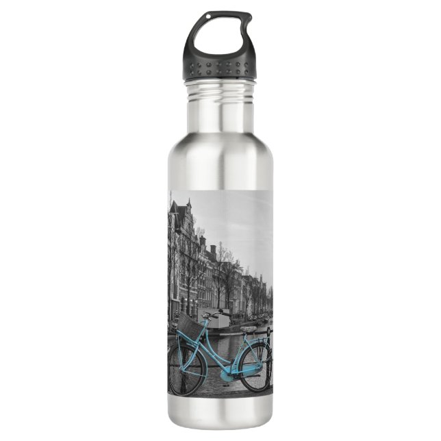 Amsterdam Fahrrad Edelstahlflasche (Vorderseite)