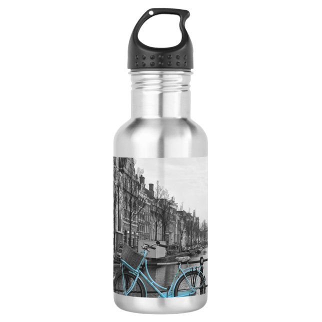 Amsterdam Fahrrad Edelstahlflasche (Vorderseite)