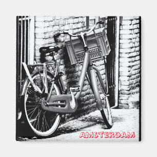 Amsterdam - Fahrrad, Holland (Kühlschrankmagnet) Magnet
