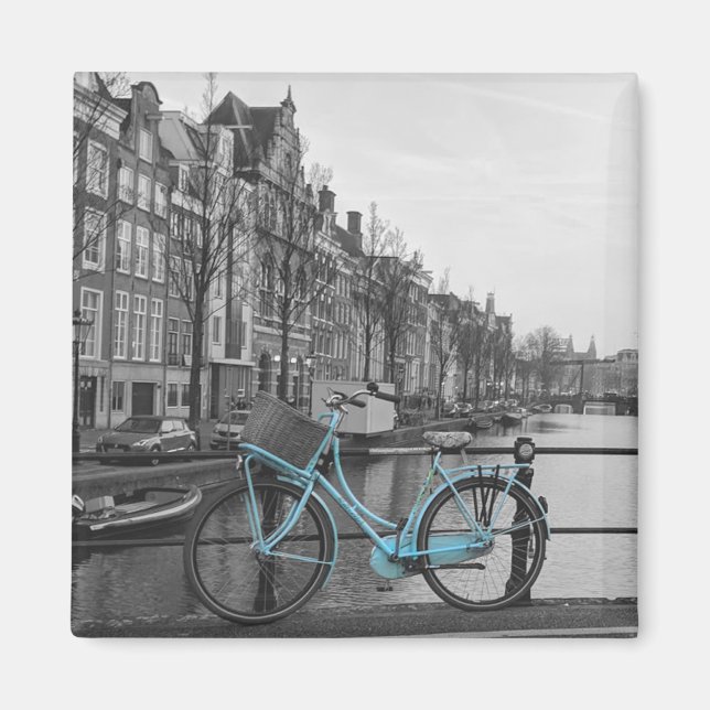 Amsterdam Fahrrad Magnet (Vorne)