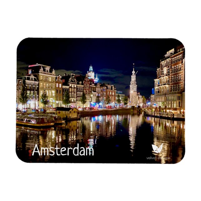 Amsterdam fridge magnet by Velvet Escape (Horizontal)