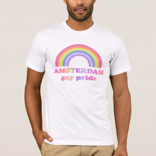 Amsterdam-Gay Pride - Regenbogen T-Shirt